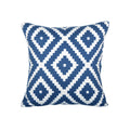 Square Throw Pillow Woven Cotton Geometric Insert Included