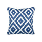 Square Throw Pillow Woven Cotton Geometric Insert Included