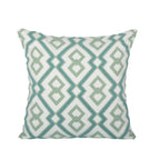 Square Throw Pillow Woven Cotton Geometric Insert Included