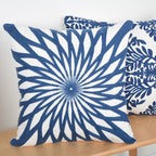 Square Throw Pillow Woven Cotton Geometric Insert Included