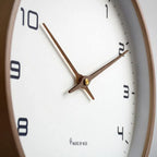 Square Wall Clock Solid Wood Silent Movement Two Sizes