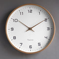 Square Wall Clock Solid Wood Silent Movement Two Sizes