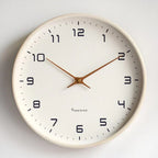 Square Wall Clock Solid Wood Silent Movement Two Sizes