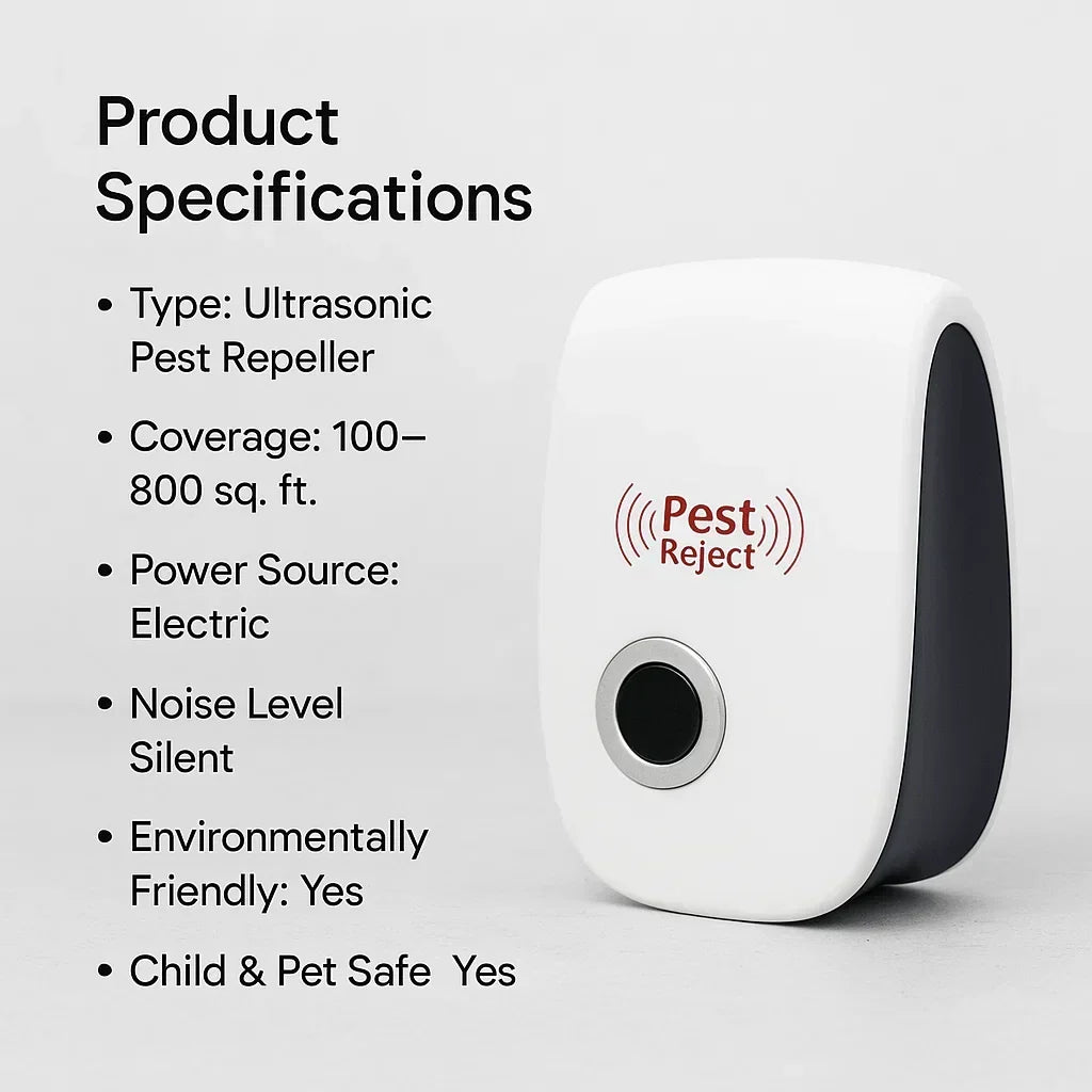 Squirrel Repellent Ultrasonic Chemical-Free 800 Sq Ft