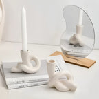 Stable Knotted Ceramic Candle Holder