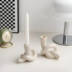 Stable Knotted Ceramic Candle Holder