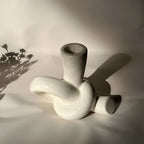 Stable Knotted Ceramic Candle Holder