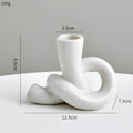 Stable Knotted Ceramic Candle Holder