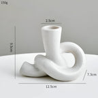 Stable Knotted Ceramic Candle Holder