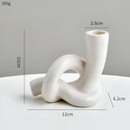 Stable Knotted Ceramic Candle Holder