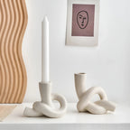 Stable Knotted Ceramic Candle Holder