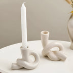 Stable Knotted Ceramic Candle Holder