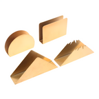 Stable Triangular Gold Metallic Napkin Holder
