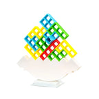 Stacking Balance Game Colorful Geometric Blocks