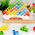 Stacking Balance Game Colorful Geometric Blocks