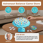 Stacking Balance Game Space-Themed Astronauts Spinner & Dice