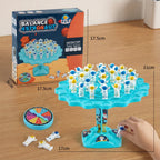 Stacking Balance Game Space-Themed Astronauts Spinner & Dice