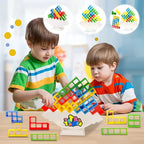 Stacking Blocks Magnetic Tetris Design