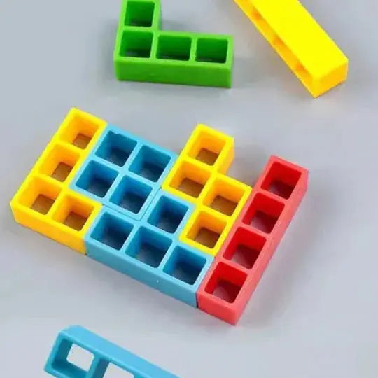 Stacking Blocks Magnetic Tetris Design