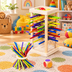 Stacking Game 3-In-1 Wooden Bright Non-Toxic