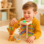 Stacking Game 3-In-1 Wooden Bright Non-Toxic