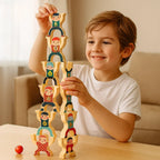 Stacking Game Solid Wood Non-Toxic Paint