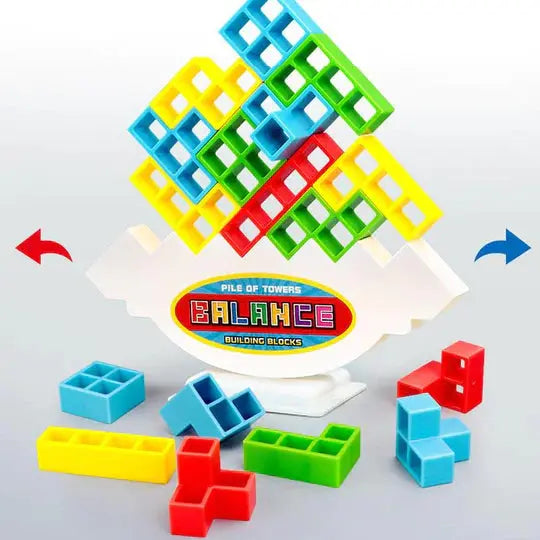 Stacking Toy Tetris-Inspired Magnetic 24-Piece