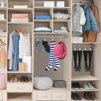 Stainless Steel 360° Rotating Closet Clips (Anti-Slip Tips)