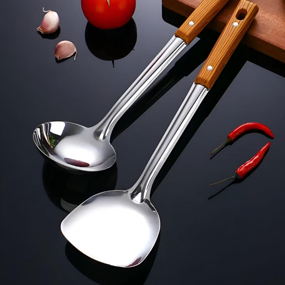 Stainless Steel Heat-Resistant Non-Slip Utensil Set (Set of 5)