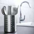 Stainless Steel Multi-Compartment Cutlery Organizer (With Drainage Tray)