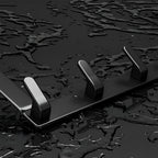 Stainless Steel No-Tool Over-The-Door Hook Rack (5-Hook)