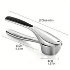 Stainless Steel Non-Slip Garlic Press (Dishwasher-Safe)