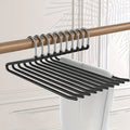 Stainless Steel Z-Shaped Pants Hangers (Set of 10)
