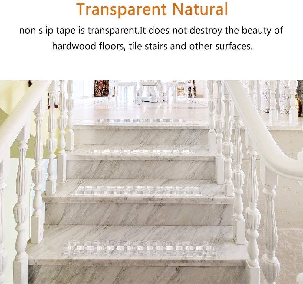 Stair Safety Strips Clear Textured 24 Inch