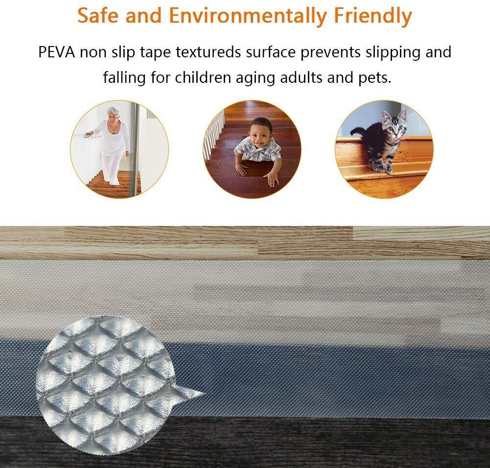 Stair Safety Strips Clear Textured 24 Inch