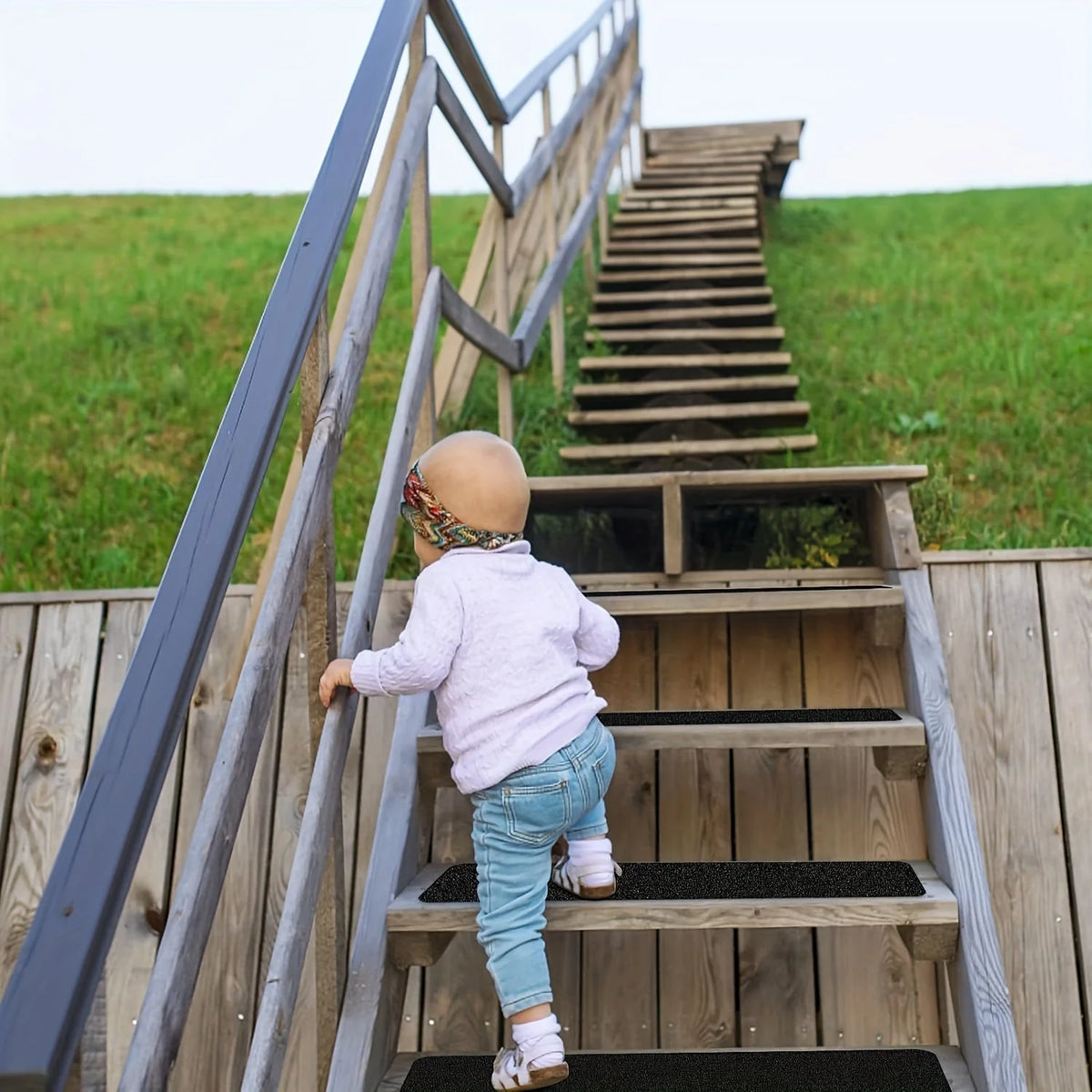 Stair Strips Anti-Slip Self-Adhesive Weather Resistant 10 Pack