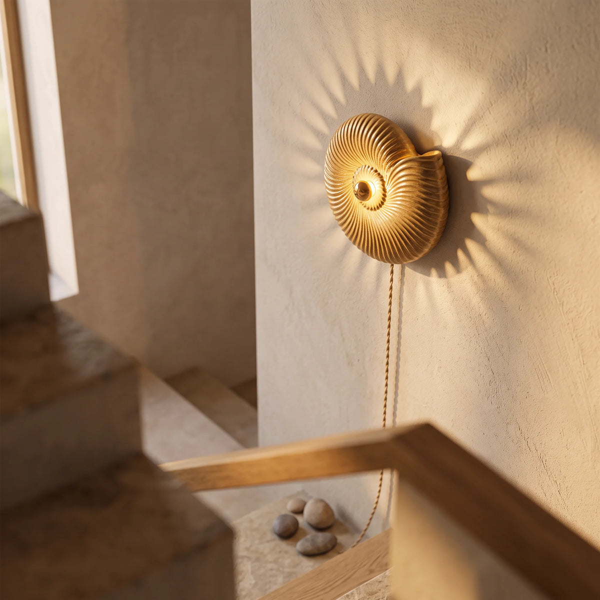 Staircase Wall Lamp Handmade Ceramic Soft Side Lighting