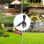 Stand-Up Weed Puller Long Handle & Foot-Pedal 4-Prong Claws