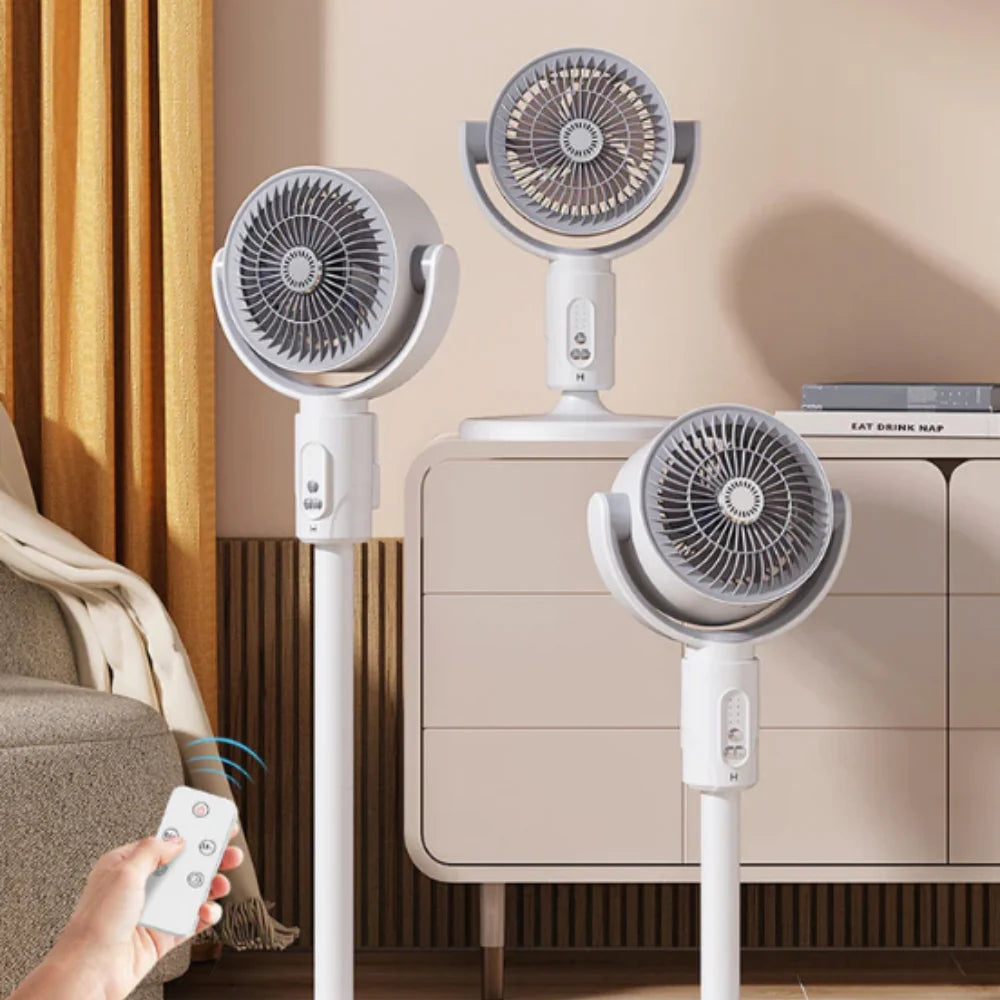 Standing Fan Whisper-Quiet Remote Control Adjustable Height