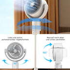 Standing Fan Whisper-Quiet Remote Control Adjustable Height