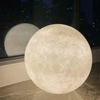 Standing Moon Lamp Adjustable Brightness LED Realistic Moon Surface