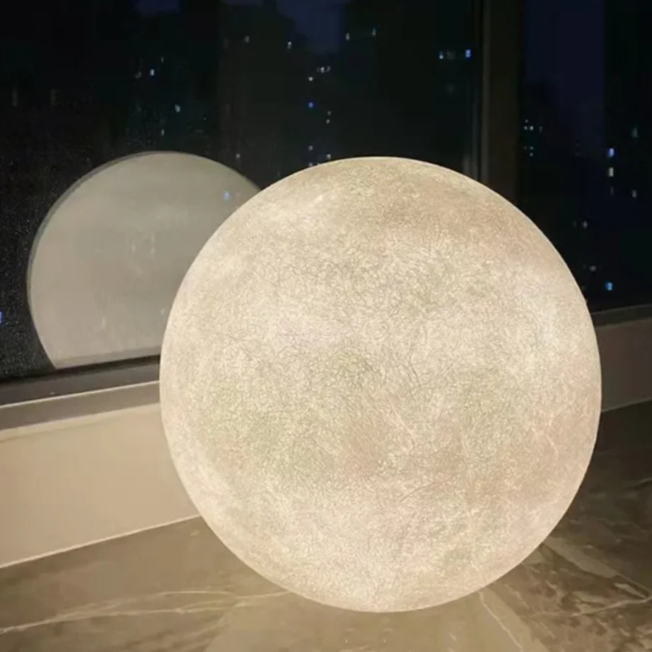 Standing Moon Lamp Adjustable Brightness LED Realistic Moon Surface