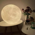 Standing Moon Lamp Adjustable Brightness LED Realistic Moon Surface