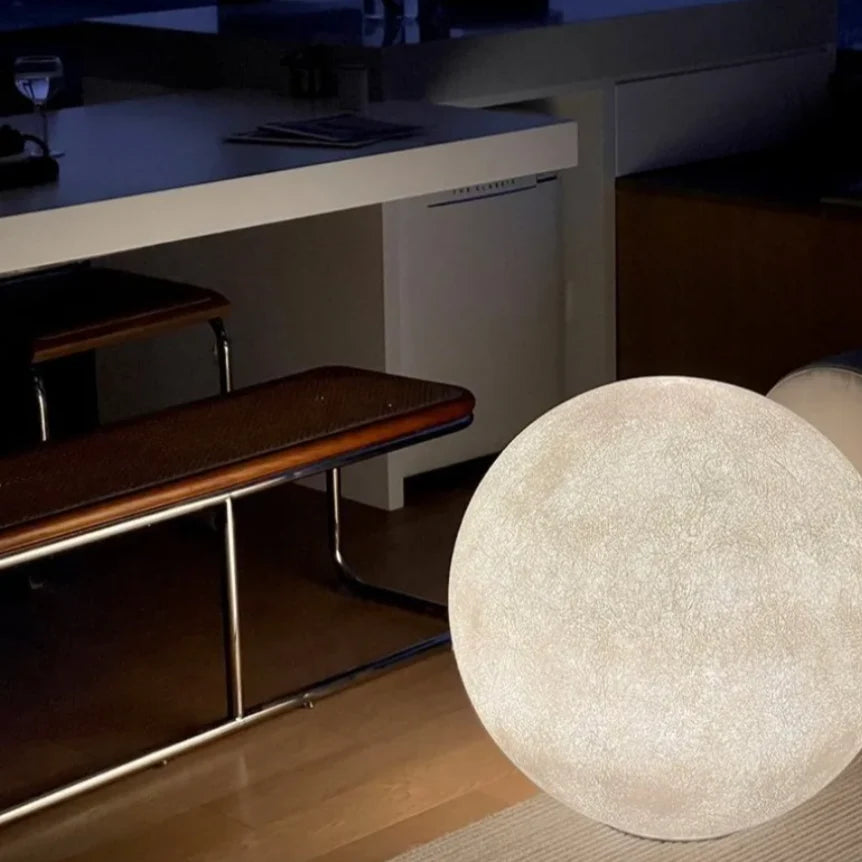 Standing Moon Lamp Adjustable Brightness LED Realistic Moon Surface