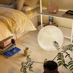 Standing Moon Lamp Adjustable Brightness LED Realistic Moon Surface