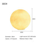 Standing Moon Lamp Adjustable Brightness LED Realistic Moon Surface