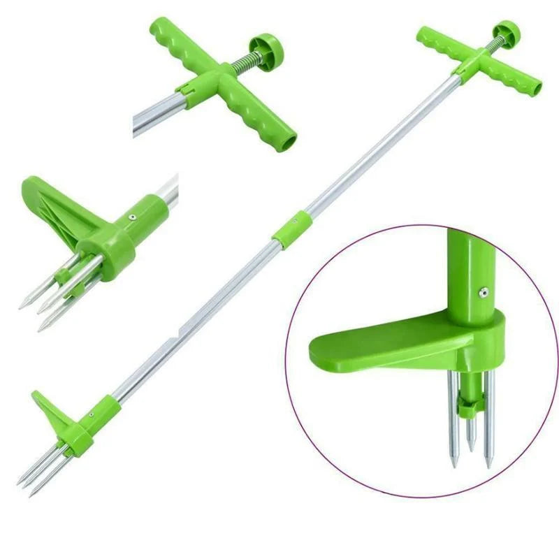 Standing Weed Puller Triple Steel Claws & Foot Pedal