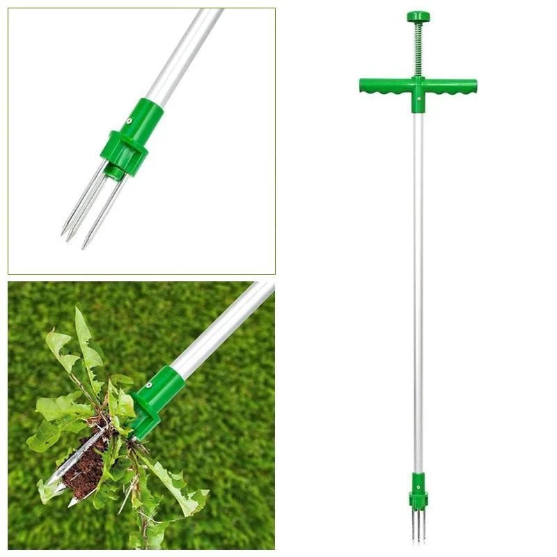 Standing Weed Puller Triple Steel Claws & Foot Pedal