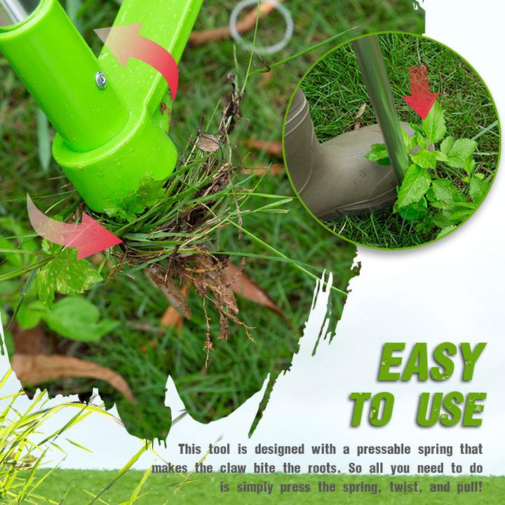 Standing Weed Puller Triple Steel Claws & Foot Pedal