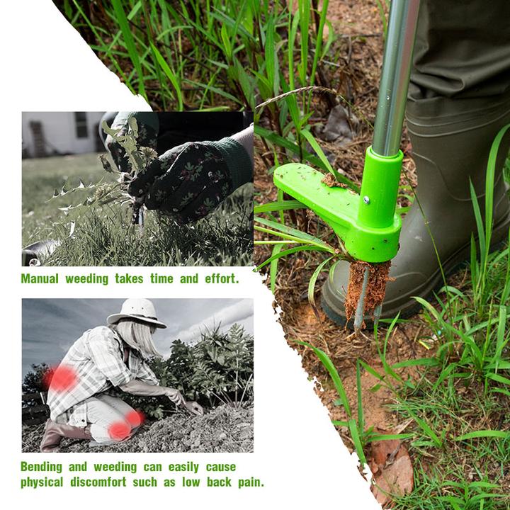 Standing Weed Puller Triple Steel Claws & Foot Pedal